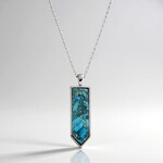 Collana in argento con Mosaico turchese