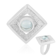 Himmelblauer Topas-Silberring (MONOSONO COLLECTION)
