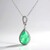 Collana in argento con Quarzo verde pastello