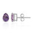 Pendientes en plata con Amatista