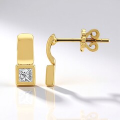 Orecchini in oro con Diamante VVS1 (G)