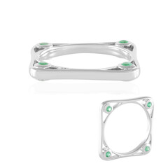 Zilveren ring met Russische smaragden (de Melo Essence)