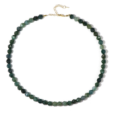 Collier en argent et Agate mousse