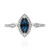 Anillo en oro con Zafiro azul Ceylon (CIRARI)