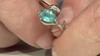 Bague en argent et Apatite bleue