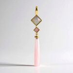 Ciondolo in argento con Calcedonio Rosa (KM by Juwelo)