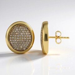 Orecchini in oro con Diamante I1 (H) (de Melo Gold)
