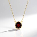 Collana in argento con Granato Mozambico (de Melo Essence)