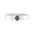 I2 Blue Diamond Silver Ring