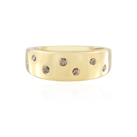 I2 Champagne Diamond Silver Ring (de Melo Essence)
