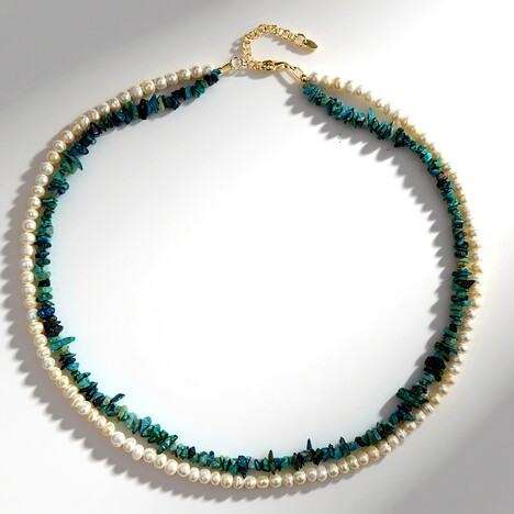 Collana in argento con Crisocolla