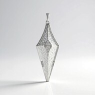 Zilveren hanger met zirkonen (MONOSONO COLLECTION)