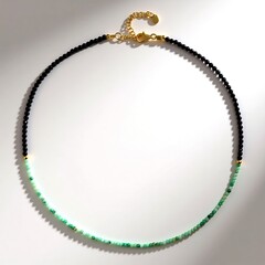 Collana in argento con Spinello Nero