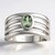 Bague en argent et Tanzanite verte non chauffée