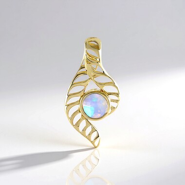 Welo-Opal-Goldanhänger (Ornaments by de Melo)