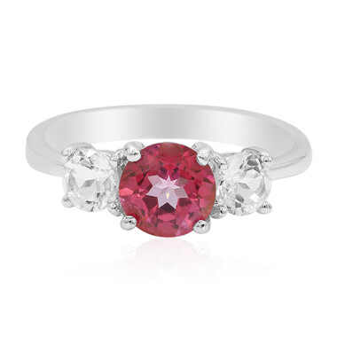 Anello in argento con Topazio Rosa
