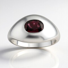 Anello in argento con Rodolite della Rift Valley (Remy Rotenier)
