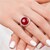 Bague en argent et Agate rouge (Annette classic)