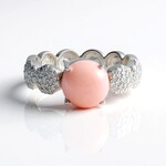 Anello in argento con Opale Rosa (de Melo Essence)
