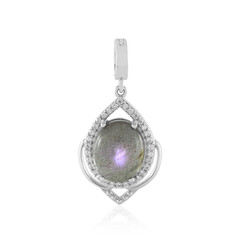Colgante en plata con Labradorita rosa de Maniry