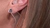 Boucles d'oreilles en argent et Quartz mystique