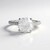 Anello in argento con Topazio Bianco