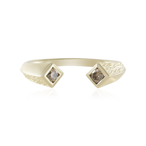 9K I2 Champagne Diamond Gold Ring (de Melo Gold)