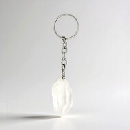 Accesorio en latón con Cuarzo blanco