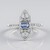Anello in argento con Zaffiro Ceylon Blu (non riscaldato)