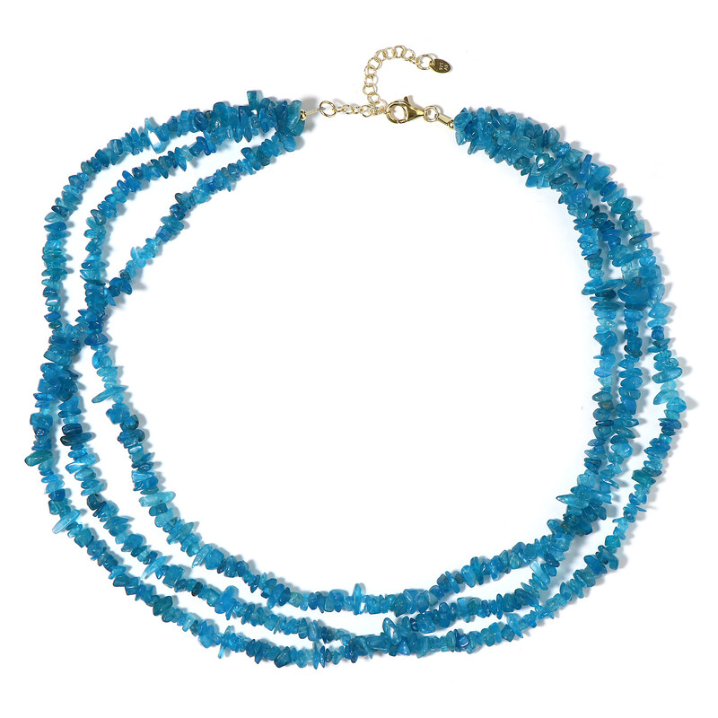Collana In Argento Con Apatite Blu Neon-1876YZ | Gioielli - Foto 5