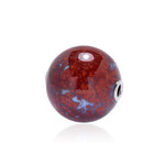 Colgante en plata con Calcedonia de fuego de Indonesia (MONOSONO COLLECTION)