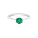 Anello in argento con Onice Verde