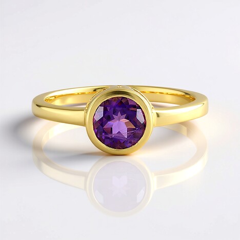 Anello in argento con Ametista Siberiana
