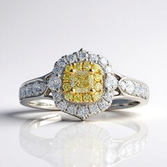 Anello in oro con Diamante Giallo SI2 (CIRARI)