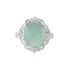 Anello in argento con Calcedonio Acqua