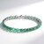 Bracciale in argento con Smeraldo Zambia