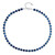Collar en plata con Hematita azul