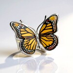 Anello in argento con Ambra Baltica Cognac (dagen)