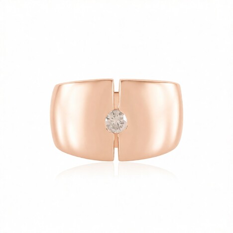 Anello in argento con Diamante Champagne I3 (de Melo Essence)