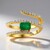 Anello in argento con Smeraldo Zambia
