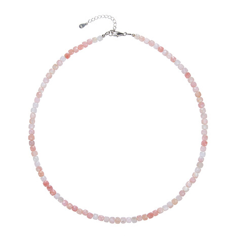 Collana in argento con Opale Andino Rosa