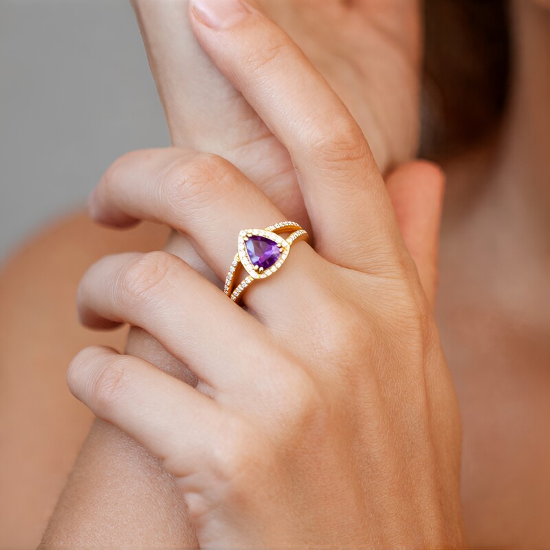 Marokkanischer Amethyst-Silberring