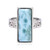 Zilveren ring met een larimar