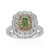 Grüner SI1 Brillant-Goldring (CIRARI)