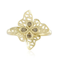 Bague en or et Diamant champagne I2 (Ornaments by de Melo)