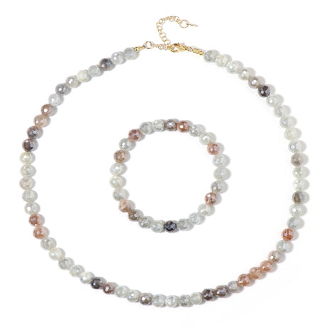 Mystic Moonstone Silver Set