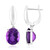 Orecchini in argento con Ametista Zambiana