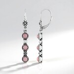 Orecchini in argento con Opale Rosa (Desert Chic)