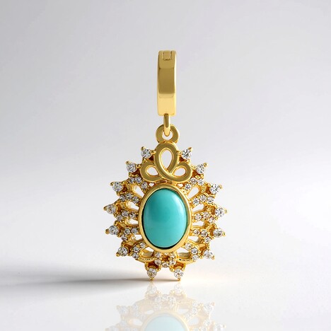 Ciondolo in argento con Turchese