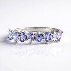 Anello in argento con Tanzanite
